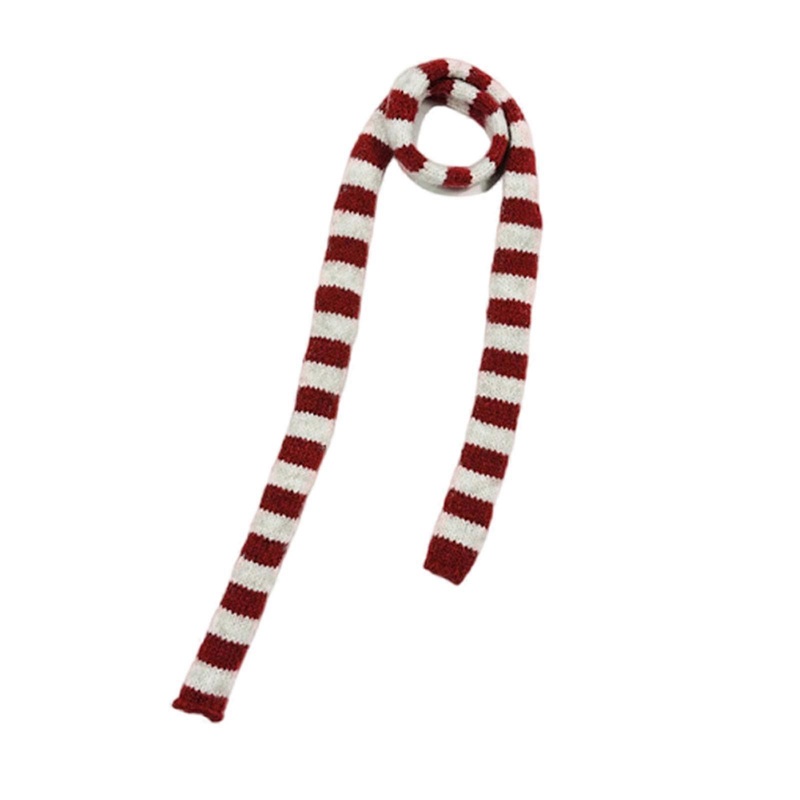 Stylish Women Skinny Scarf Cold Weather Knitted Neckerchief Multipurpose Scarves Winter Accessory  Red | Fruugo SG