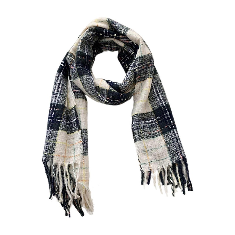 Unisex Scarf Knitted Neck Scarf Neck Shawl for Winter Autumn Popular 2000s Fringed Long Scarf for Women Girl Everyday Use  Black Green | Fruugo SG