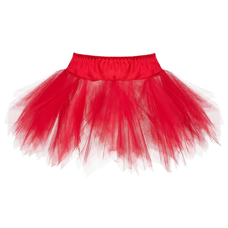 Woman Vintage Tulle Skirt Short Tutus Mini Skirts Adult Elegant Ballet Dancewear Party Costume Ball Gown Skirt Summer  Red M | Fruugo SG
