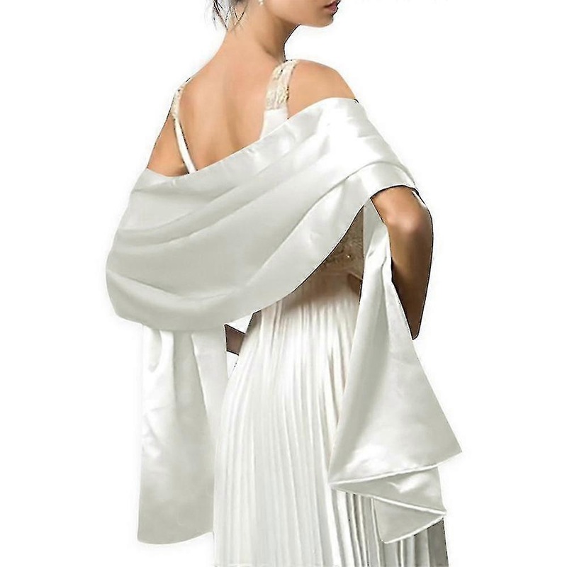 Women Bridal Plain Shawls Wraps Dresses Satin Shawl For Evening Wedding Party Xinda | Fruugo SG