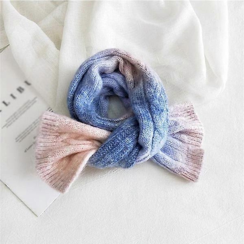 Women Tie Dye Fashion Soft Wool Scarf Wrap Winter Warm Long (D) | Fruugo SG