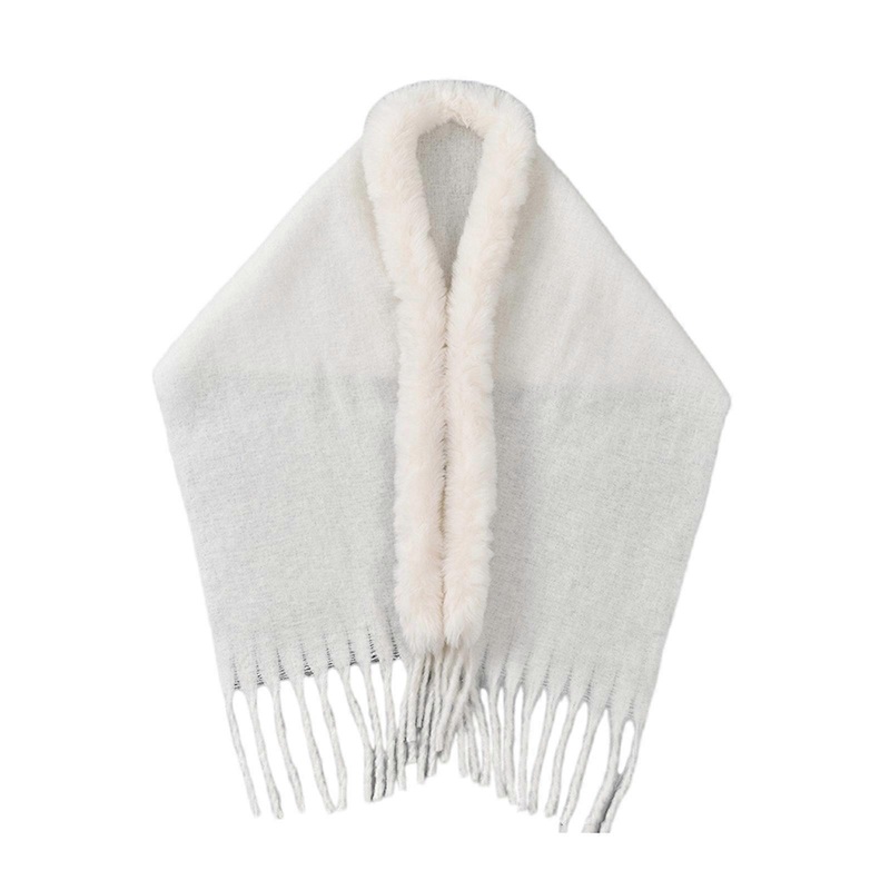 Women Warmth Capes Comfortable Long Furs Shawl Autumn Winter Bridal Cloak for Fall and Winter Outfits  White | Fruugo SG