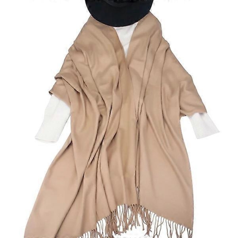 Women Winter Scarf Pure Cashmere Scarves Thick Neck Warm (C) | Fruugo SG