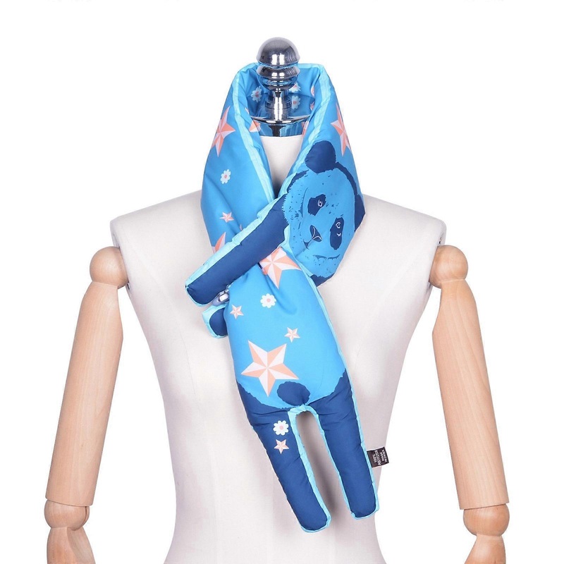 Cartoon Down Padded Scarf for Women Teens Girl Winter Thicken Warm Neck Wrap Unisex Shawl Wrap Cold Weather Neck Warmer  blue2 | Fruugo SG
