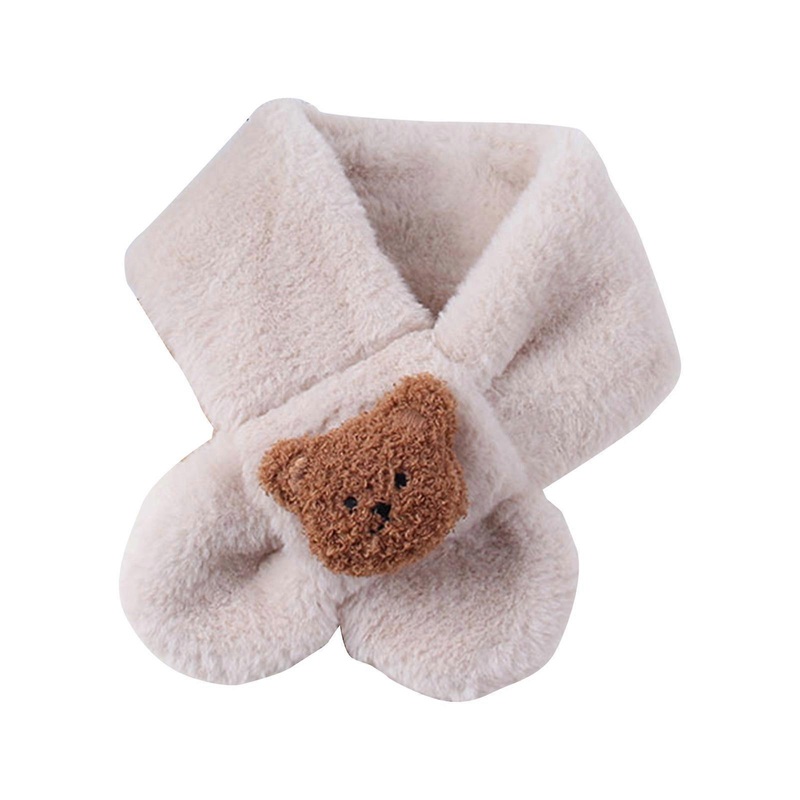 Cartoon Neck Warmer for Kids Soft Plush Scarf Trendy Baby Neck Scarf Toddlers Neckerchief for Warmth in Cold Weather  Beige | Fruugo SG
