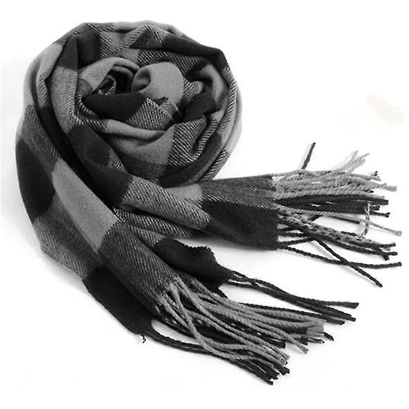 Men’s Scarves Classic Arrival Winter Plaid Scarf Tassel Edge Soft Warm Scarf-MXBC | Fruugo SG