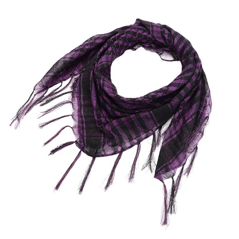 Men Women Houndstooth Fashion Shemagh Scarf Desert Scarves Arabian Shawl Wrap Neckerchief Head Scarf Turban with Tassels  Purple | Fruugo SG