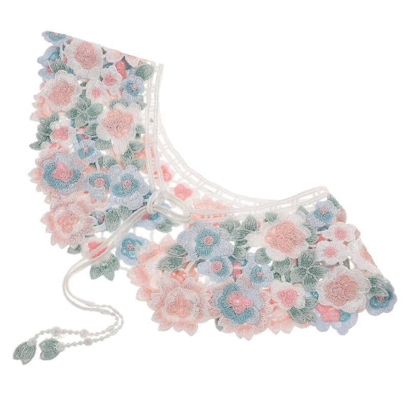 Multi Colored Embroidery False Collar For Women And Girls Youthful Fashion Detachable 1Pcs | Fruugo SG