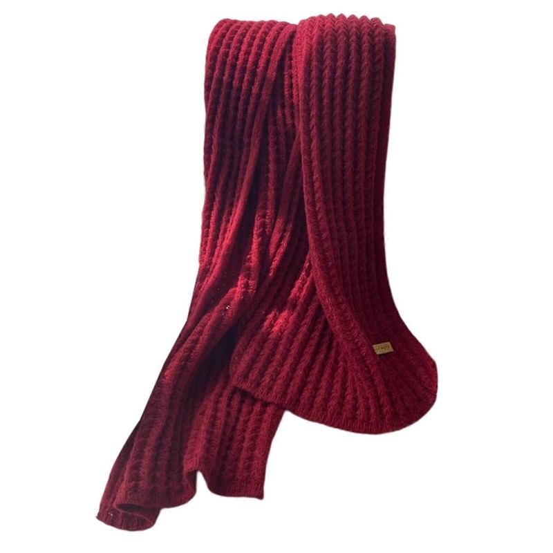 Plain Scarf Knit Scarf Winter Warm Scarf For Women Scarf Shawl Wrap  Casual Scarf Solid Color Scarf Shawl  Burgundy | Fruugo SG