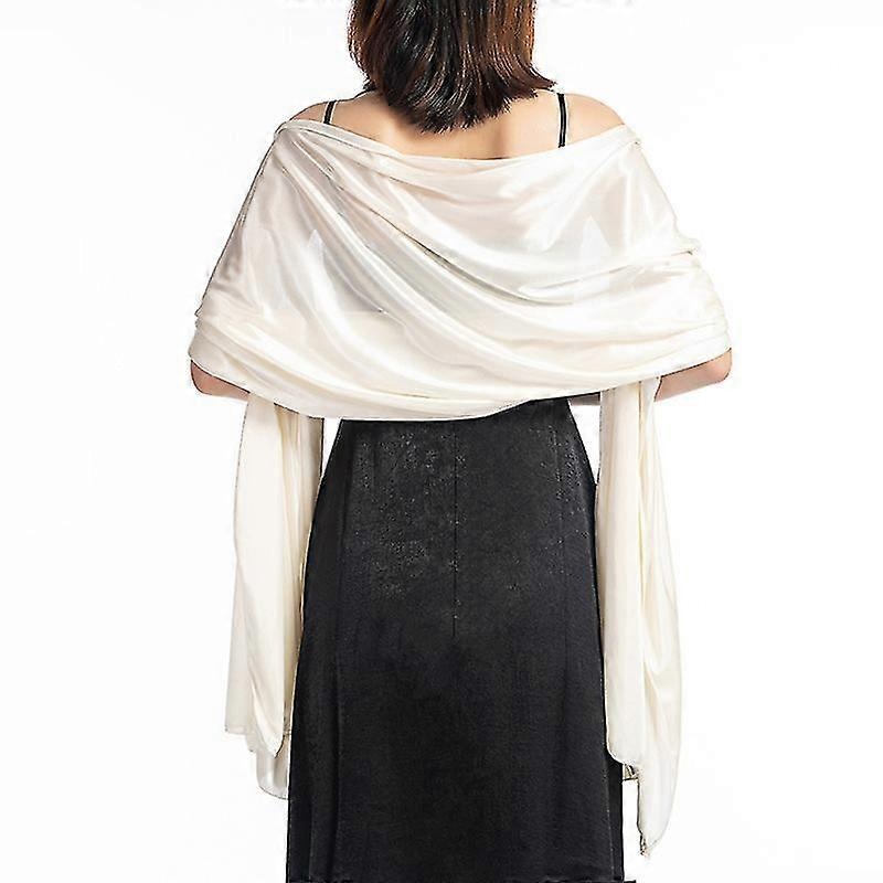 Shawls Dresses Evening Party Wrap Wedding Satin Pure Color Cape Shrugs Boleros-MXBC | Fruugo SG