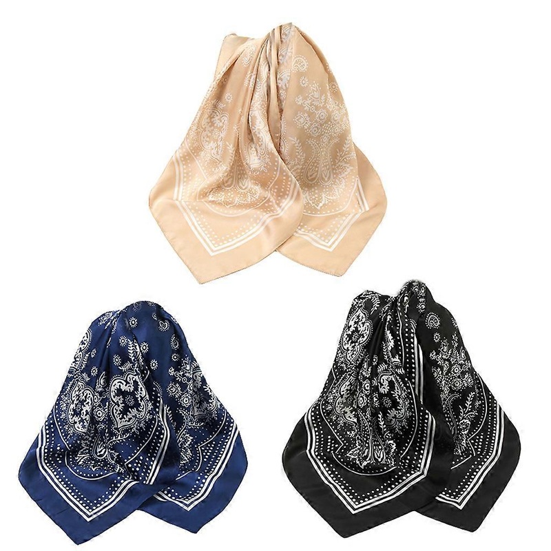 Silk Hair Scarf For Women Small Square Silk Scarf Women Fashion Satin Neck Scarves Ladies Foulard Female Shawl Bandana  White | Fruugo SG