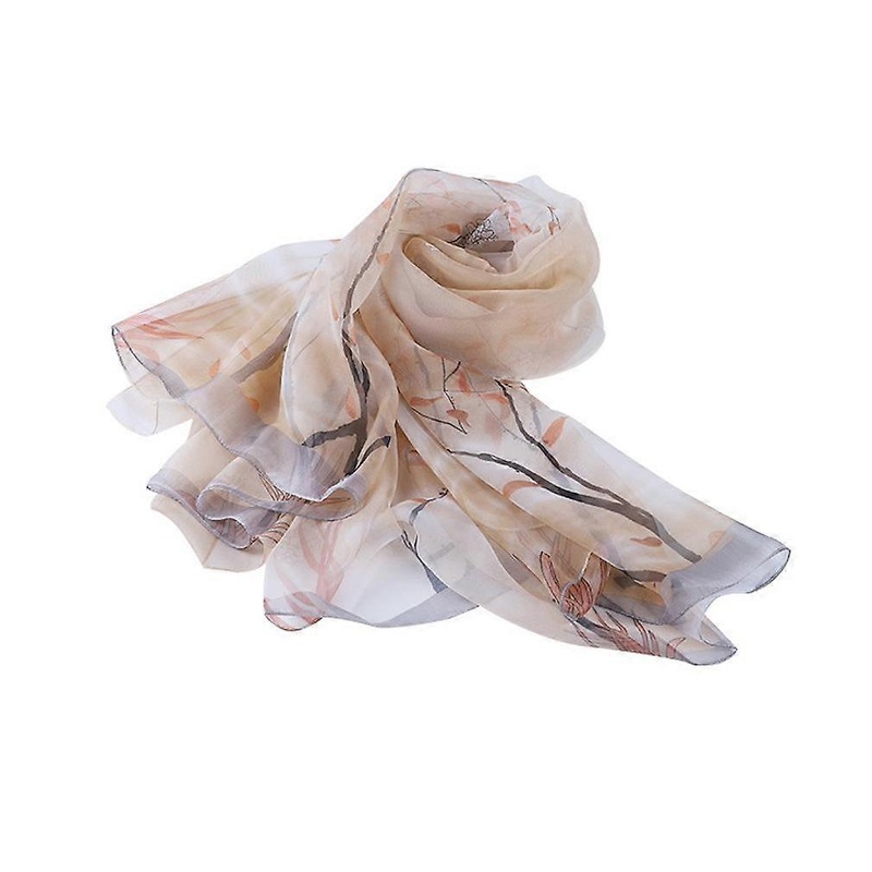 Silky Scarf Summer Long Shawl Sun Proof Shawl Chiffon Wrap for Lady | Fruugo SG