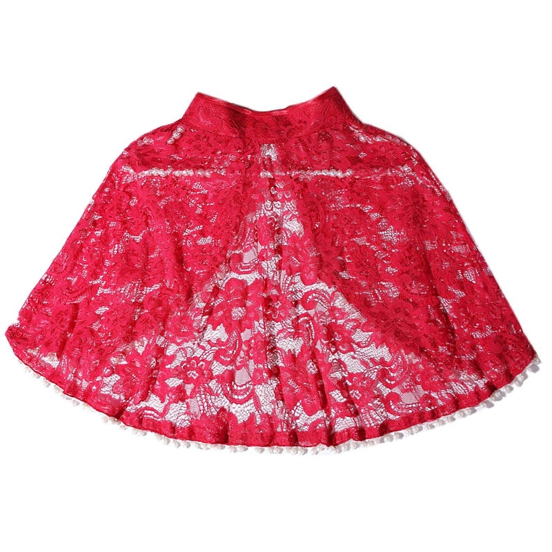 Stylish Wrap Shawl Elegant Lace Pashmina Shoulder Wrap for Evening Party Elegant Cloak Wrap for Cheongsam Faux Collar  Burgundy | Fruugo SG