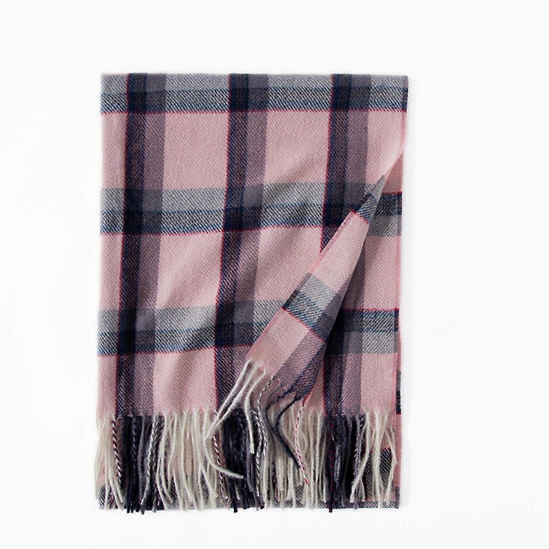 Winter Plaid Cashmere Scarf with Tassels for Women and Men | Fruugo SG