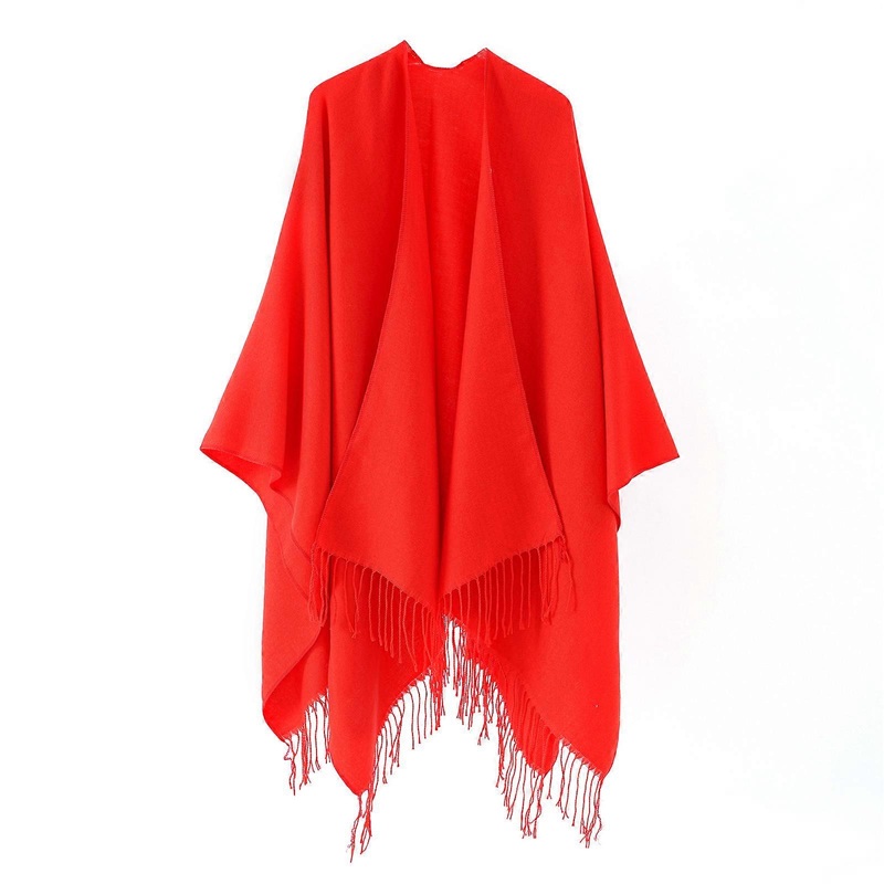 Women Cashmere Shawl Lady Spring Autumn Vintage Cardigan Winter Shawls with Tassels Soft Large Blanket Cashmere Scarves  Red | Fruugo SG