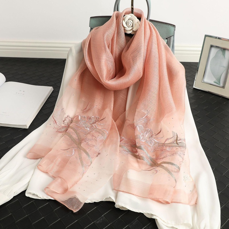 Women Scarf Shawl 2022 Autumn And Winter Mulberry Silk Embroidery Warm Casual | Fruugo SG