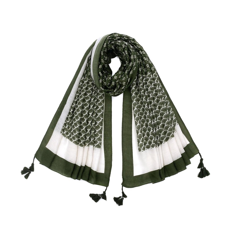 Women Scarf Shawl 2022 Spring And Autumn Cotton And Linen Tassel Artistic Floral | Fruugo SG