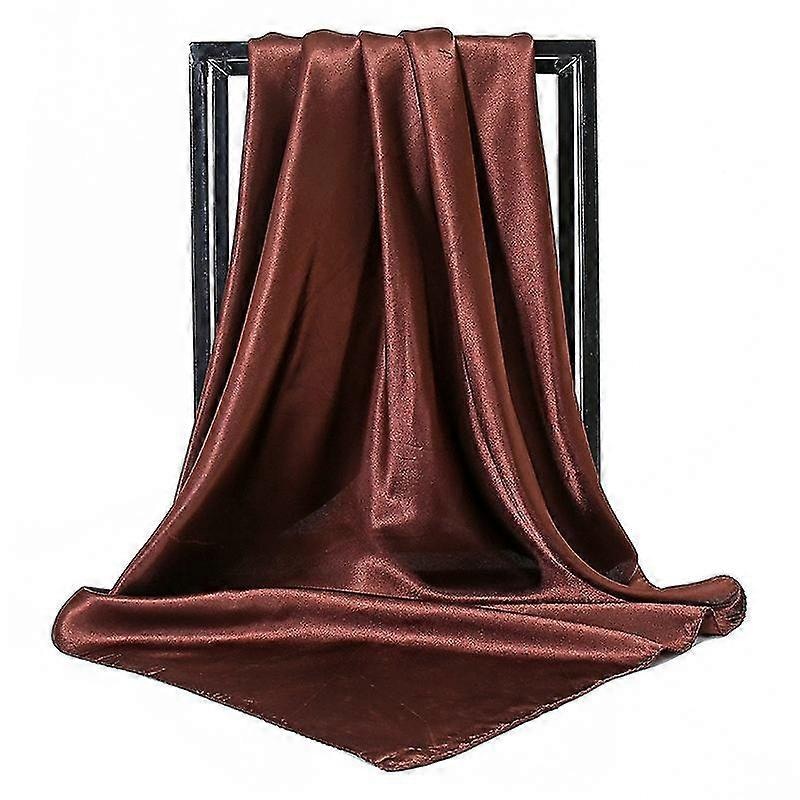 25colors Fashion Women Silk Square Scarf 90*90cm Satin Scarves Solid Wraps  Satin Scarves | Fruugo SG