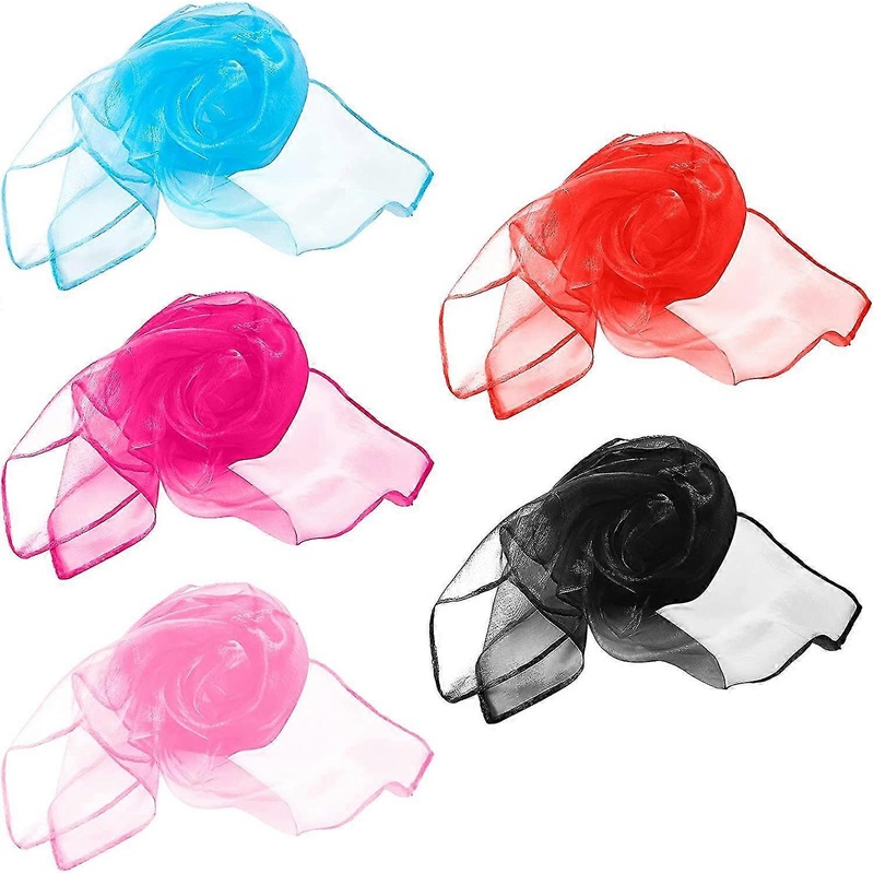 5 Pcs Neck Scarf Square Chiffon Retro Olaof Scarf Light Weight Square Olaof Scarf Colorful Head Scarf Chiffon Olaof Scarf Silk Hair Olaof Scarf For Wo | Fruugo SG