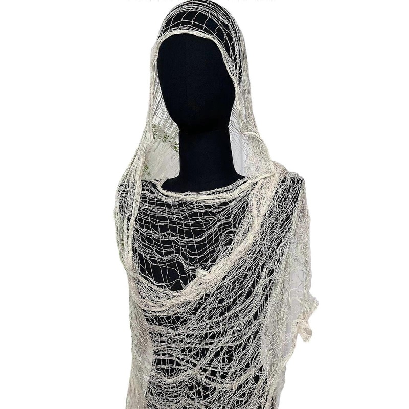 Fashionable Mesh Shawl Distressed Neck Scarf Soft and Elegant Netted Shawl Shoulder Wrap for Daily Use and Formal Event  White | Fruugo SG