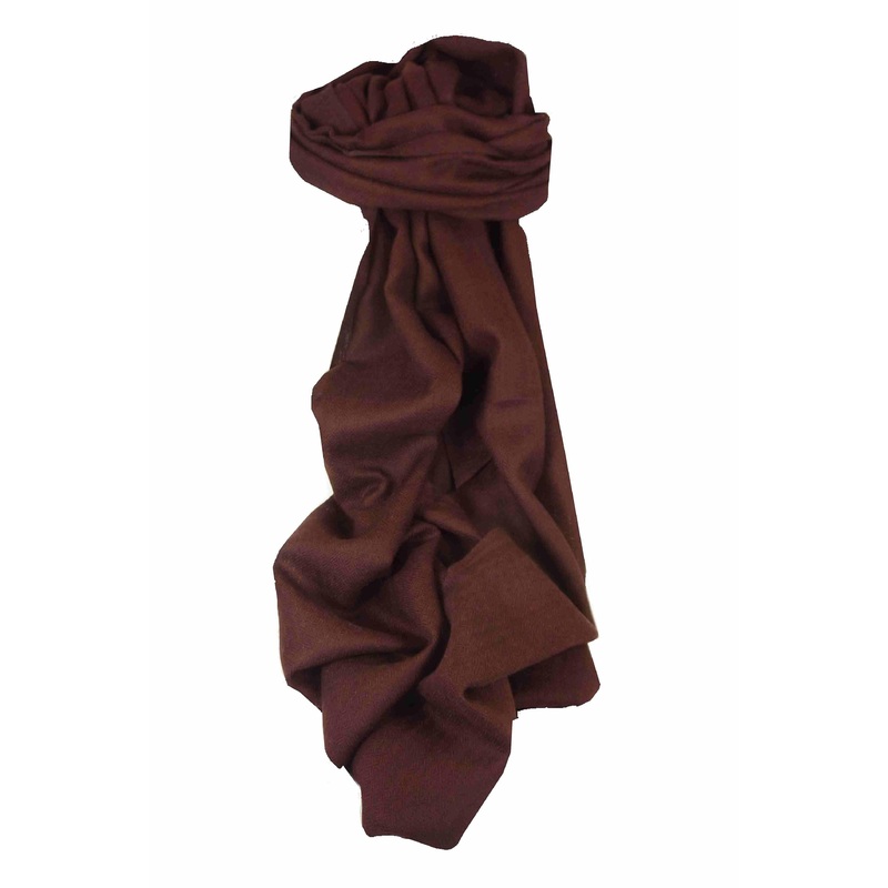 Fine Cashmere Scarf Karakoram Birds-Eye Weave Rosewood by Pashmina & Silk | Fruugo SG