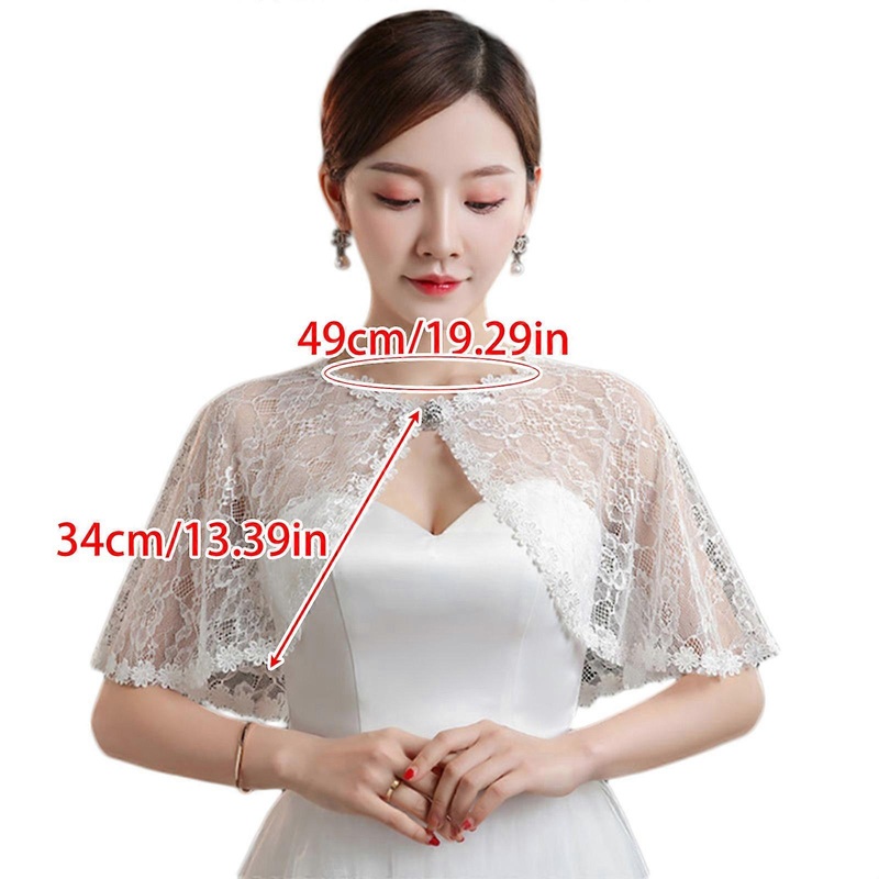 High Quality Lace Short Shawl Cut Summer Thin Coat for Jacket for Women Wedding Dress  white | Fruugo SG