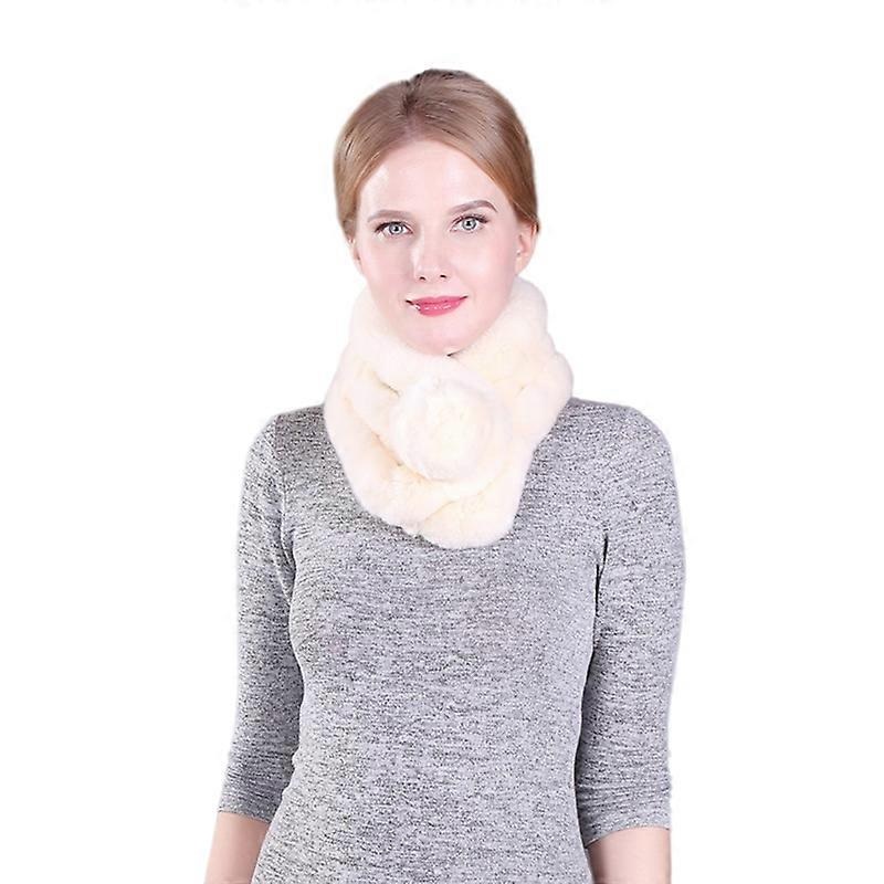 MIMIGO Warm Women’s Rex Rabbit Fur Scarves Scarf, Ladies Winter Warm Knitted Fashion Scarf Scarves for Women Multicolor | Fruugo SG