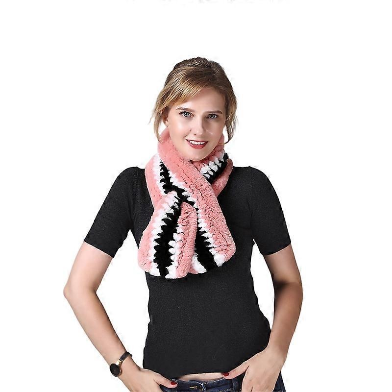 MIMIGO Women’s Rex Rabbit Fur Scarf Ladies  Winter Warm Knitted Fashion Scarf Scarves for Women | Fruugo SG