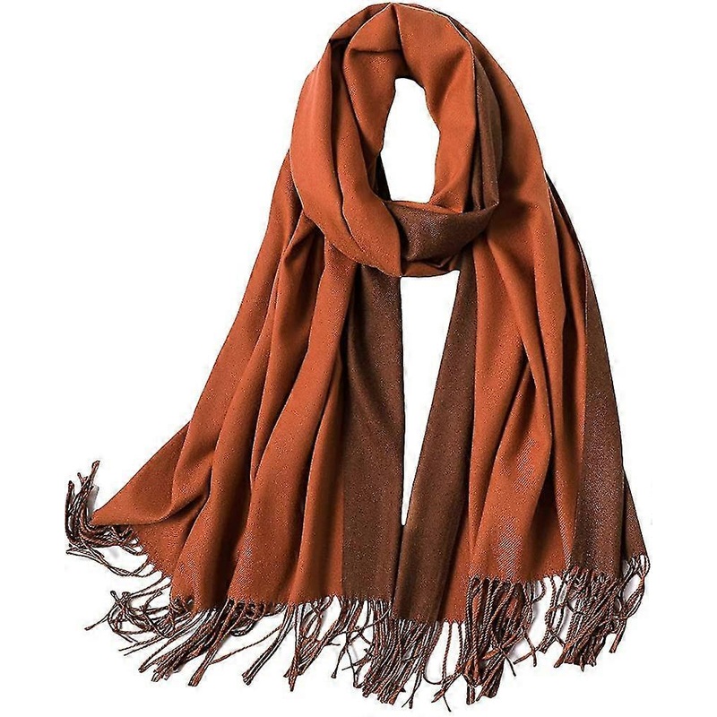 Scarves For Women Pashmina Double Colors Shawl Wrap Wedding Party Blanket Girls | Fruugo SG