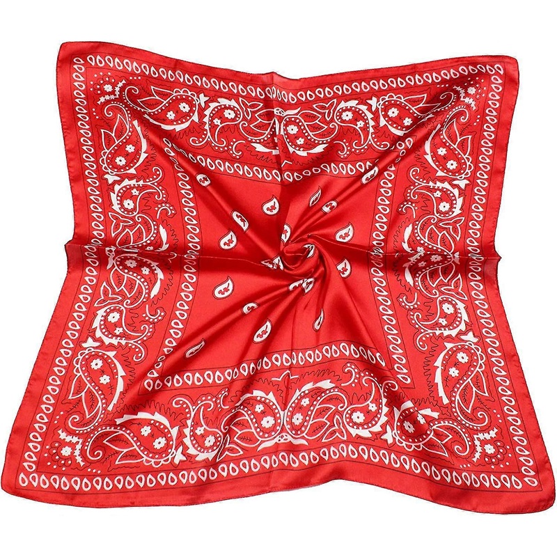 Silk Bandana Men Women Paisley Print Silk Scarf Neck Head Hair Square Scarves | Fruugo SG