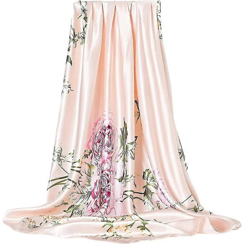 Silk Scarf For Women Uk Large 90  90cm Square Satin Neck Head Scarves Set | Fruugo SG