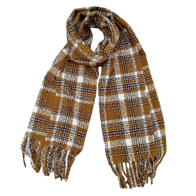 Soft Scarf for Women Plaids Wrap Shawl Neck Scarf Girls Photo Props for Casual Wear Date Night Christmas Gift  Coffee | Fruugo SG