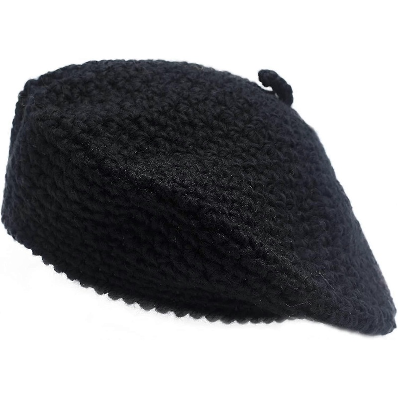 Winter Women Cable Knitted Berets Braided Baggy Wool Warm Hat | Fruugo SG