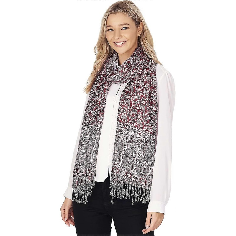 Women’s Paisley Pashmina Scarves Utterly Chic And Versatile Olaof Scarf | Fruugo SG