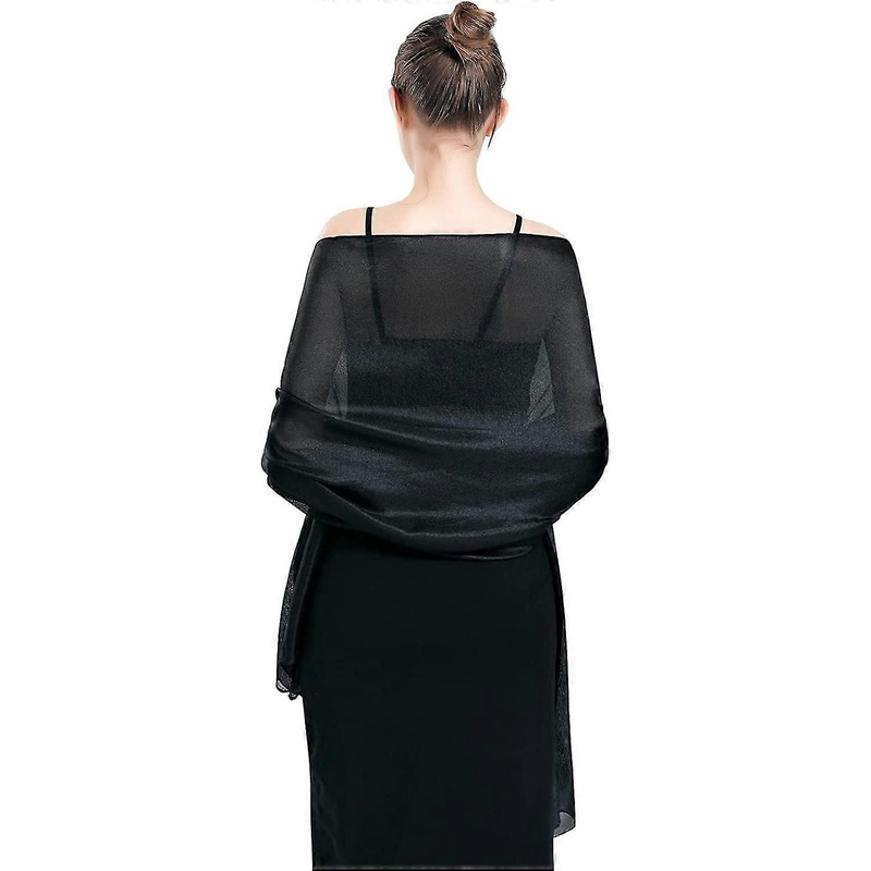 Women Silky Chiffon Long Olaof Scarf Wrap Fashion Lightweight Plain Neck Solid Large Pashmina Shawl | Fruugo SG