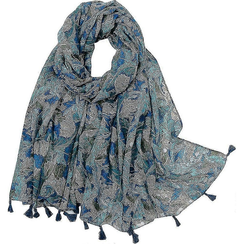 Womens Scarves Lightweight – Ladies Floral Print Scarfs Cotton Linen Tassel Long | Fruugo SG