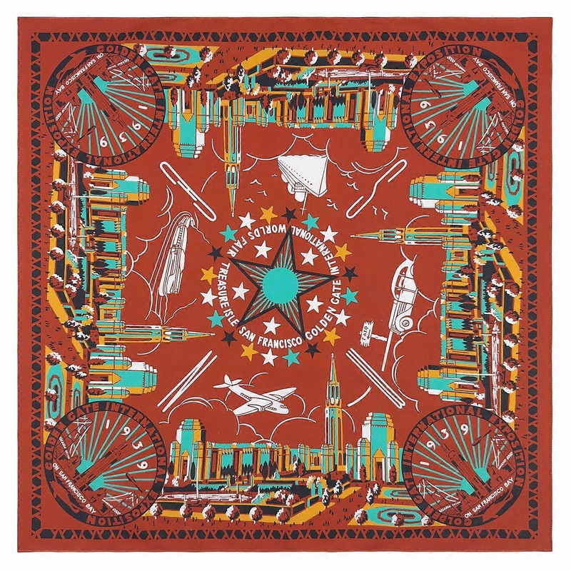21” Golden Gate Pattern Bandana Head Scarf for Women Men Square Turban Head Scarf Punk Head Wrap Headwear  Red | Fruugo SG