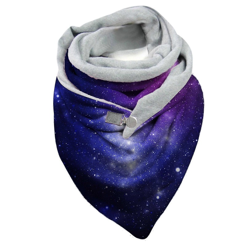 fashion winter women star sky print button soft wrap casual warm scarves shawls | Fruugo SG