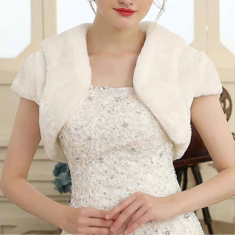Faux Fur Capelets Shawls Soft Wedding Bridal Shoulder Cape Wraps Tippet Stoles | Fruugo SG