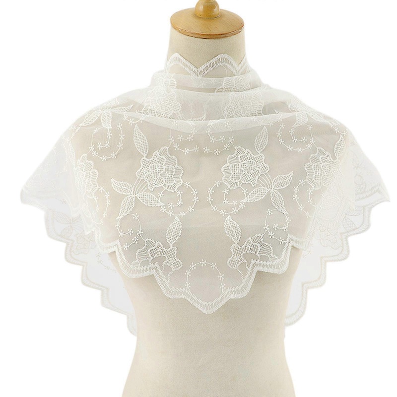 Floral headscarf Summer Hijab For Women Lightweight Lace Triangle Scarf Shawl Scarf Tudung Hijab Scarf Veil  White | Fruugo SG