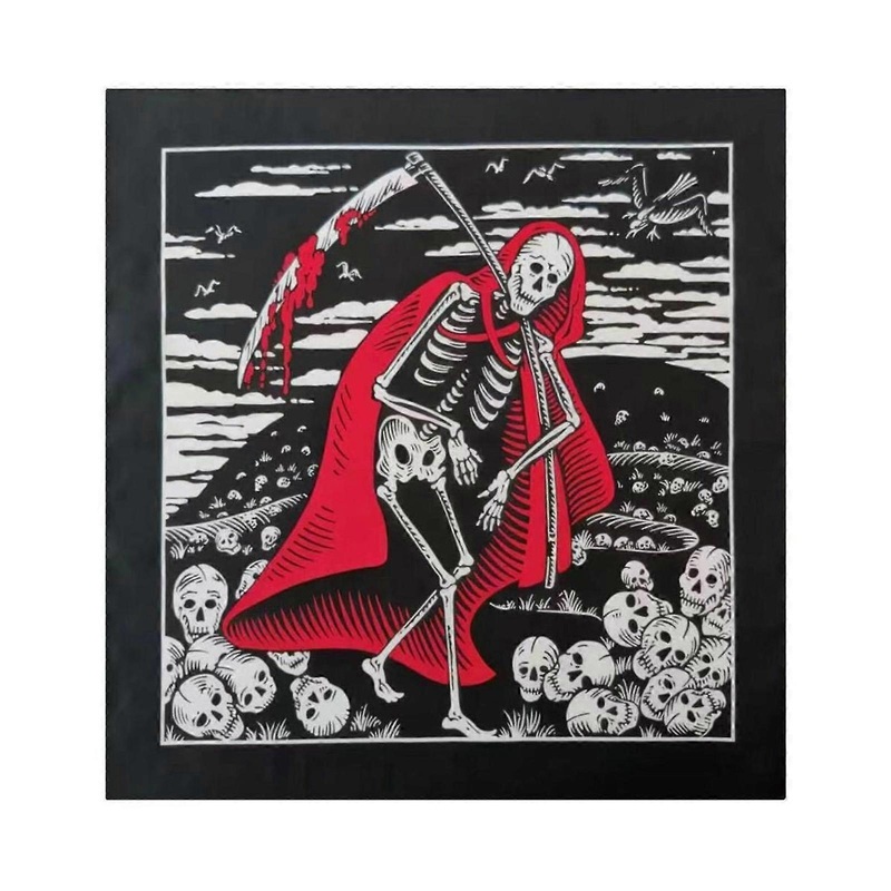 HIPHOP Hair Scarves Wrap Skeleton Pattern Headwraps Elaborate HeadKerchief Head Scarf Head Scarf for Vacation  Black | Fruugo SG