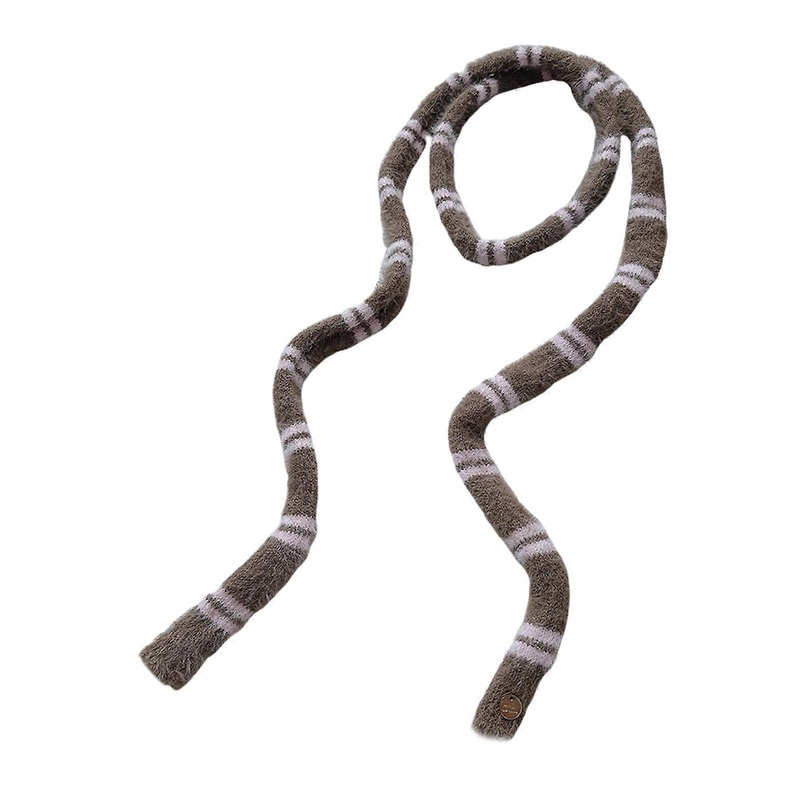 Knit Choker Scarf for Women Handbag Scarfs Neck Scarves Girls Gifts Belt Necktie Neck Scarf Handbag Decoration  pink coffee color | Fruugo SG