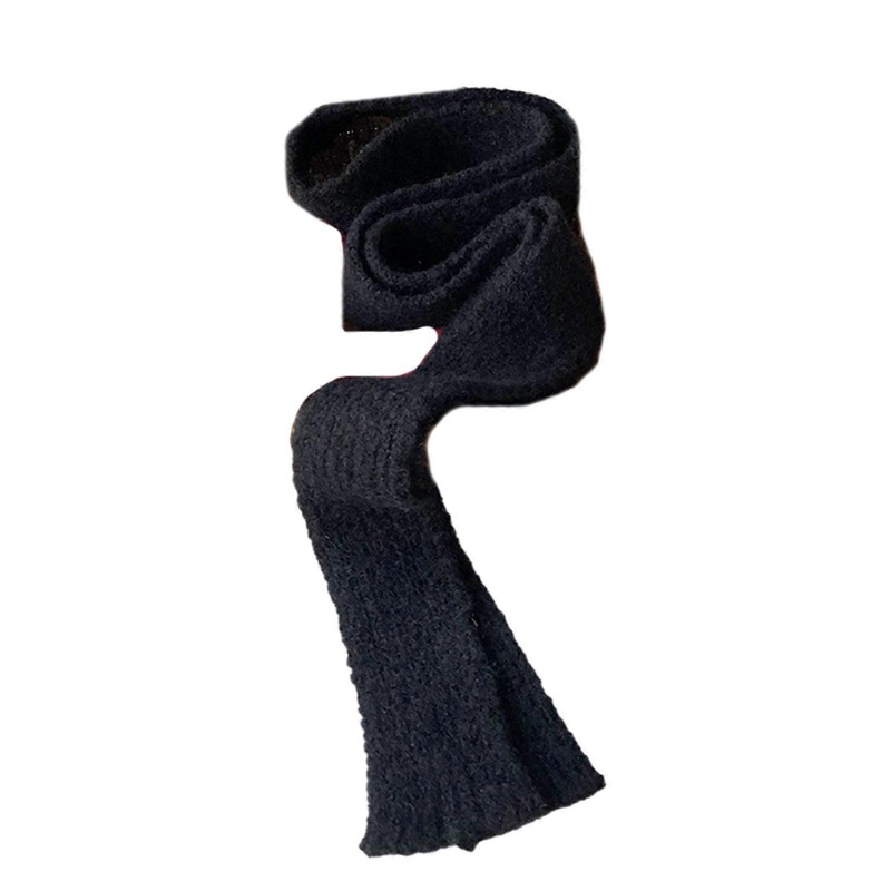 Knitting Long Scarf for Teens Girl Women Four Season Neck Warmer Windproof Neck Wrap Fashion Long Scarf Cool Accessories  Black | Fruugo SG
