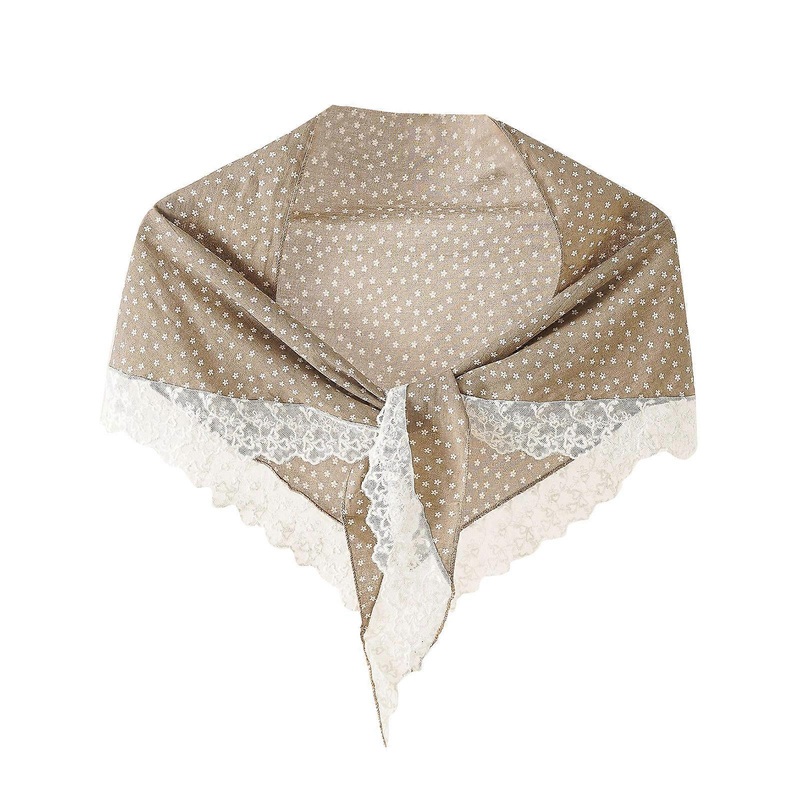 Lace for Triangle Scarf With Fringe Tudung Hijab for Triangle Pashmina Floral Print Scarf Bohemian Scarf Wrap Lace Fring | Fruugo SG