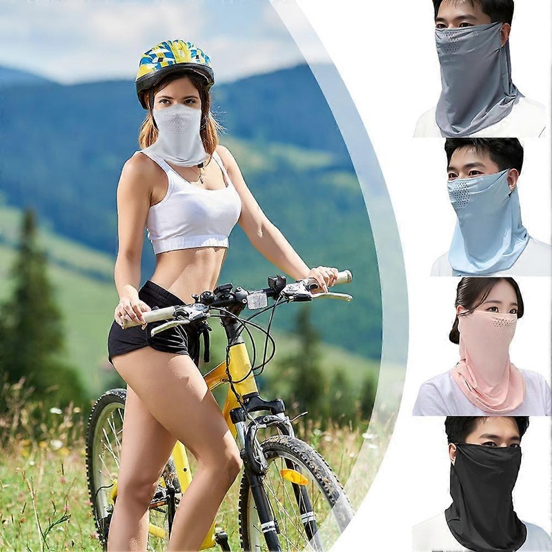 Pink (C) One size $ New sunshade neck protection dust mask for traveling, driving and learning to drive, ice silk mask, breathable neck mask veil | Fruugo SG