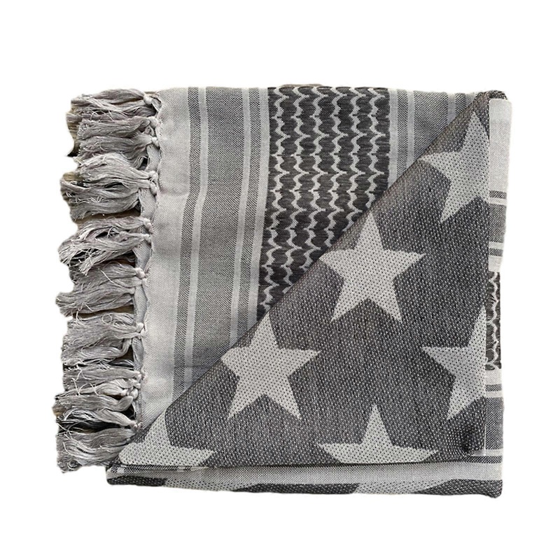 Religious Male Shemagh Scarf Arab Scarf Outdoor Tactically Turban Multi Purpose Head Wrap Cycling Dustproof Kerchief  five star gray | Fruugo SG