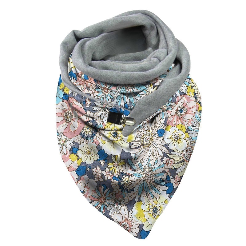scarf for women winter warm scarves cozy lightweight  graphic print button blanket warps shawls | Fruugo SG
