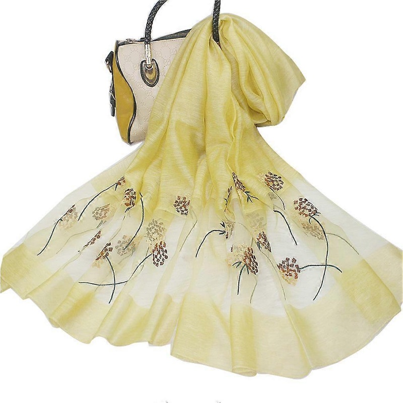 Silky Embroidery Scarf Thin Wrap Shoulder Cheongsam Shawl for Lady | Fruugo SG