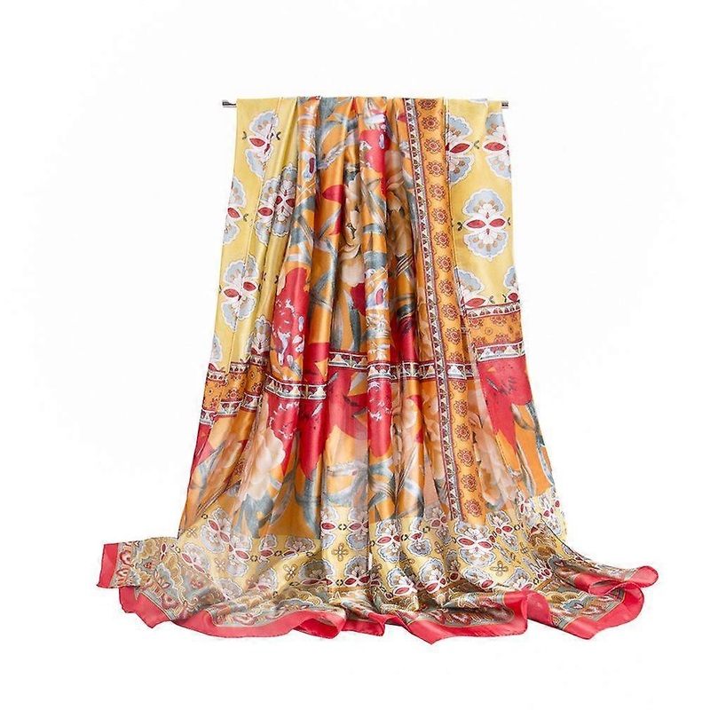 Spring And Summer Printed Scarf Fashion Silky Wraps Satin Scarf for Woman | Fruugo SG
