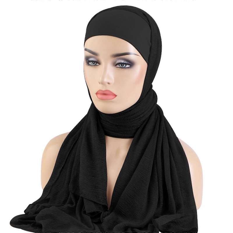 Traditional Turbans For Women Hijab For Women Hair Wrap Head Wrap For Women Hijab Caps for Muslims Islamic Beanies  Black | Fruugo SG